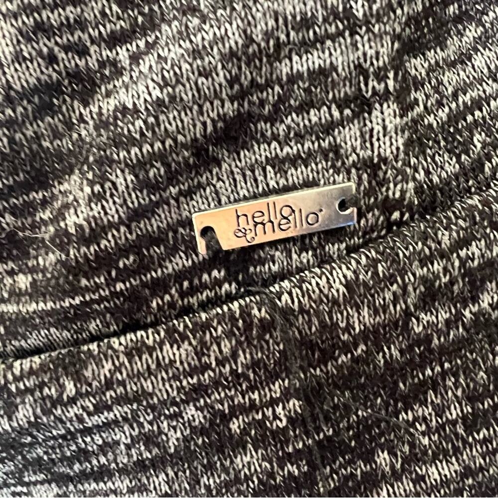 Hello Mello Carefree Threads gray cowl neck sweater heather gray long sleeve - Picture 4 of 6